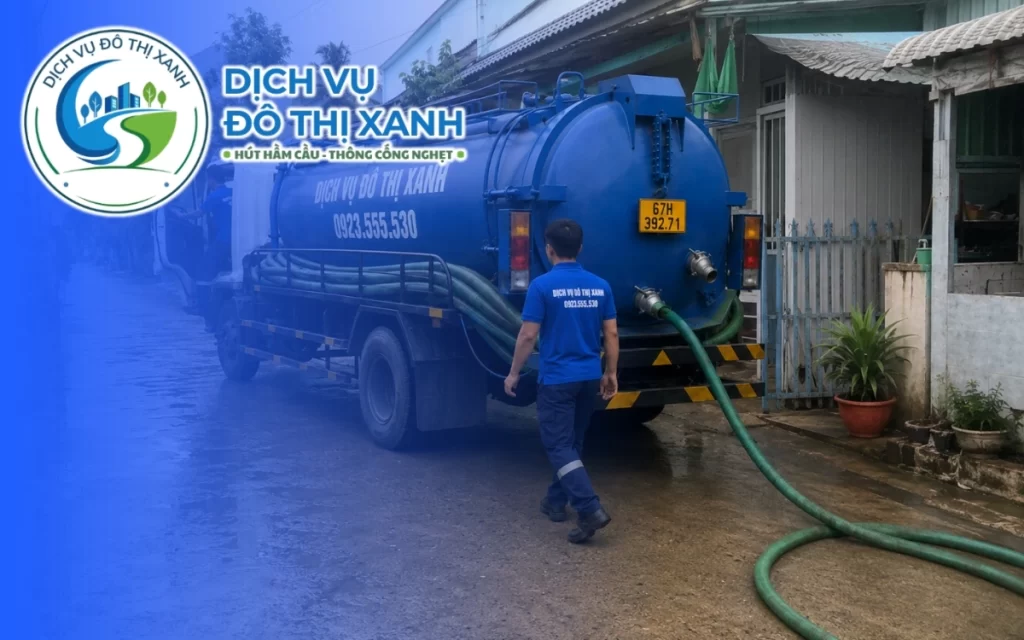 Hút hầm cầu Tân Châu: hút sạch 1 lần, xe về tận xã 9 Ảnh đại diện bài viết hút hầm cầu Tân Châu An Giang của Dịch Vụ Đô Thị Xanh
