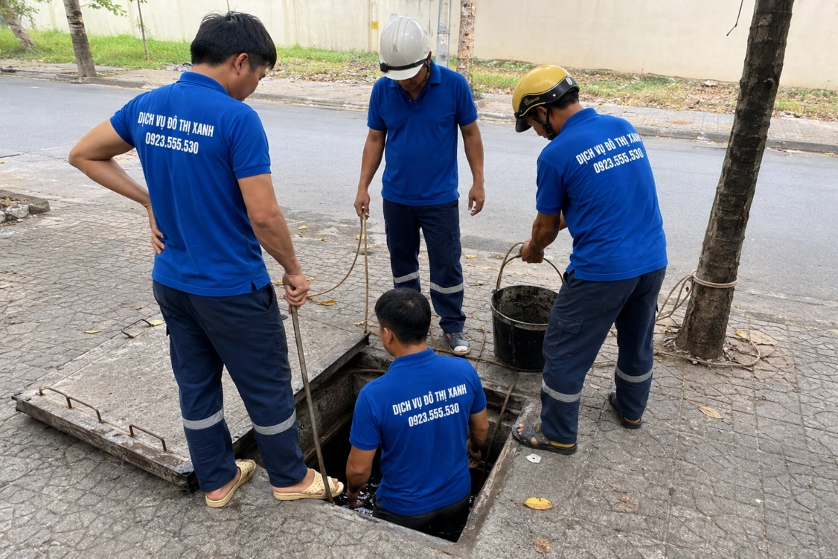 Dịch vụ nạo vét hố ga
