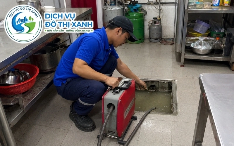 Đội thợ Đô Thị Xanh nhận thông cống nghẹt tại bảy xã mới của Đức Hòa
