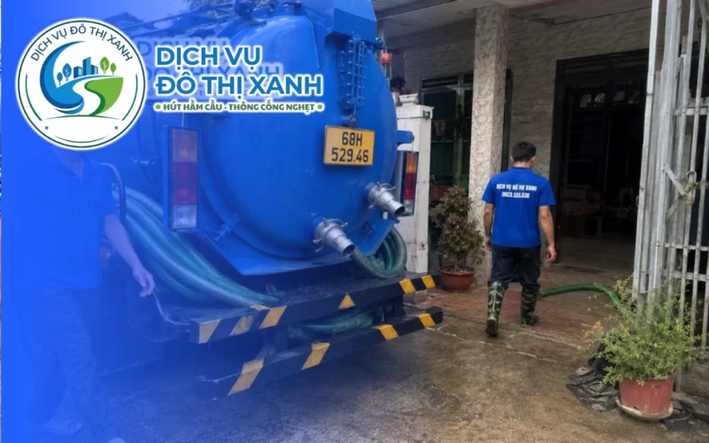 Hút hầm cầu An Biên, Đô Thị Xanh nhận phục vụ cả 7 ngày trong tuần