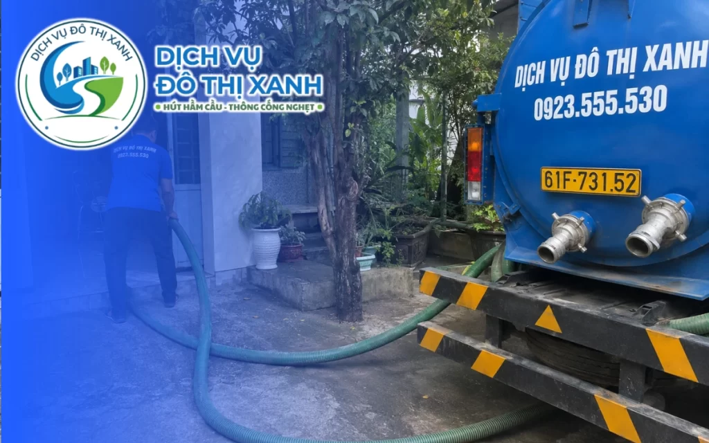 Hút hầm cầu Bắc Tân Uyên, Đô Thị Xanh có 2 phương án xe 9 Hút hầm cầu Bắc Tân Uyên, Đô Thị Xanh có 2 phương án xe phù hợp từng vị trí