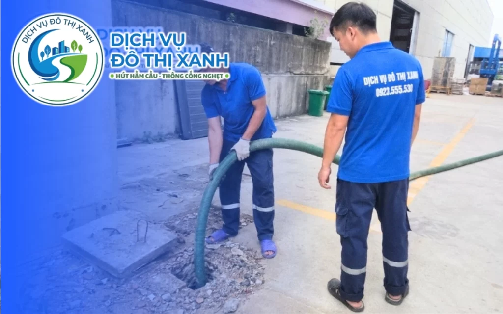 Hút hầm cầu Cái Bè, Đô Thị Xanh phục vụ đủ 8 xã và khu vực dọc Quốc lộ 1A