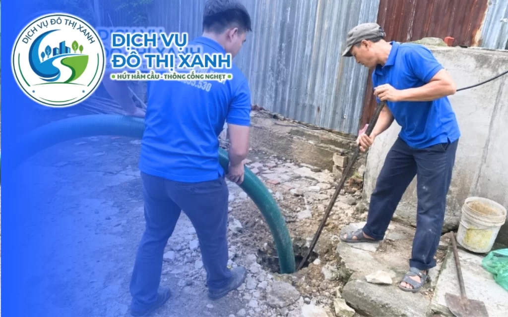 Hút hầm cầu Cao Lãnh không đục phá, Đô Thị Xanh xong 1 buổi 1 Hút hầm cầu Cao Lãnh không đục phá, Đô Thị Xanh xong 1 buổi