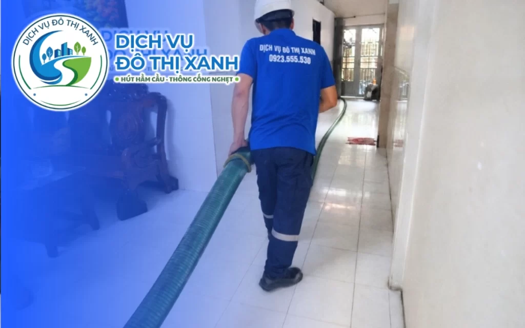 Hút hầm cầu Châu Thành Long An, Đô Thị Xanh có mặt và xử lý trong một buổi