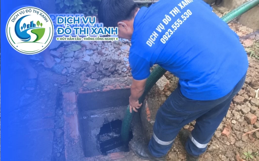 Hút hầm cầu Đầm Dơi, Đô Thị Xanh phục vụ 24/7 kể cả khu vực ghe thuyền