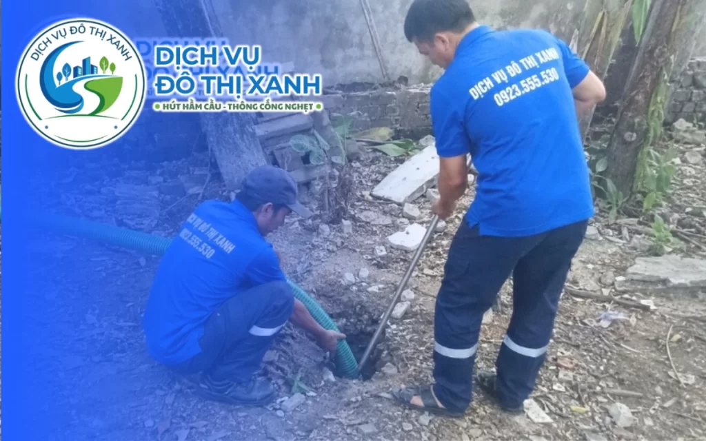 Hút hầm cầu Gò Dầu, Đô Thị Xanh báo giá rõ ràng một lần trước khi thi công