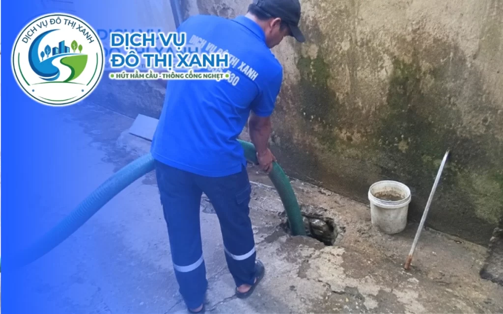 Hút hầm cầu Năm Căn, Đô Thị Xanh có mặt tại khu vực bến chợ sau 45 phút