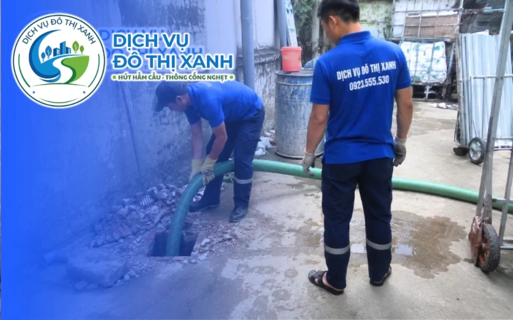 Hút hầm cầu Phú Nhuận, Đô Thị Xanh bố trí thợ gần khu vực tới từ 25 phút