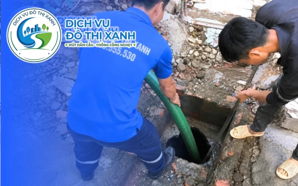 Hút hầm cầu Tân Hiệp, Đô Thị Xanh nhận phục vụ cả 7 ngày trong tuần