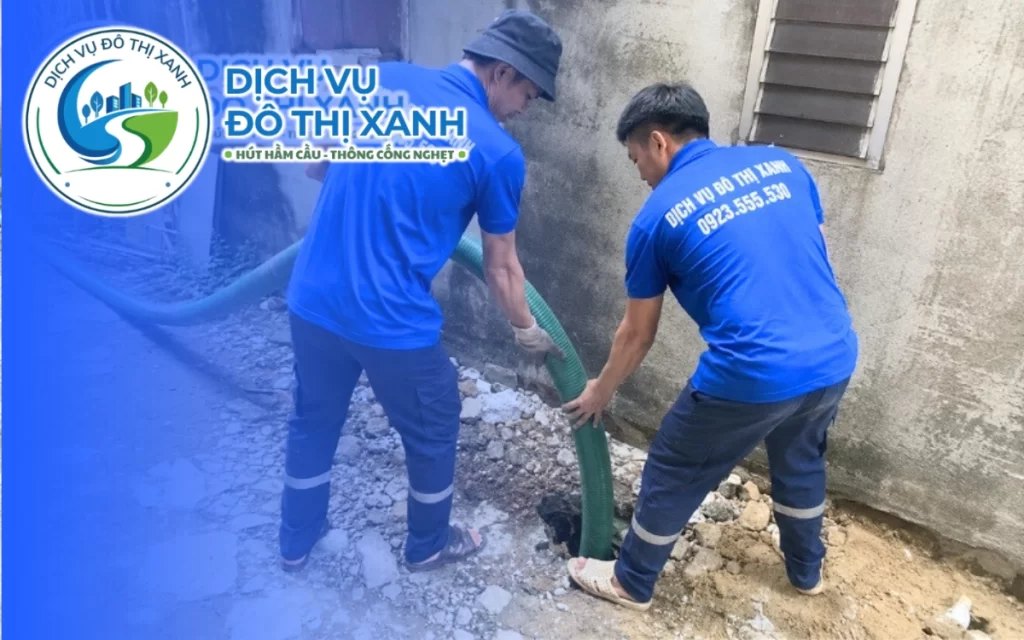 Hút hầm cầu Thạnh Hóa, Đô Thị Xanh nhận ghép chuyến từ hai hộ gia đình