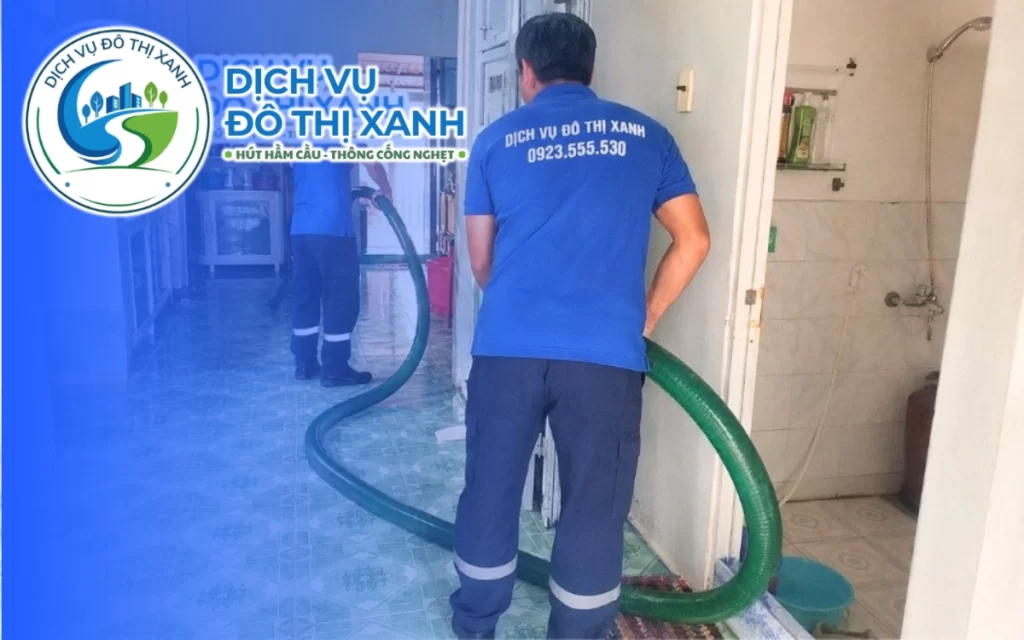 Hút hầm cầu Thủ Dầu Một, Đô Thị Xanh nhận phục vụ theo 2 khung giờ