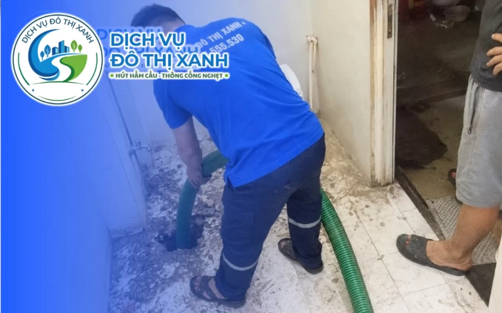 Hút hầm cầu Thủ Thừa, xe Đô Thị Xanh từ Tân An có thể tới sau 15 phút