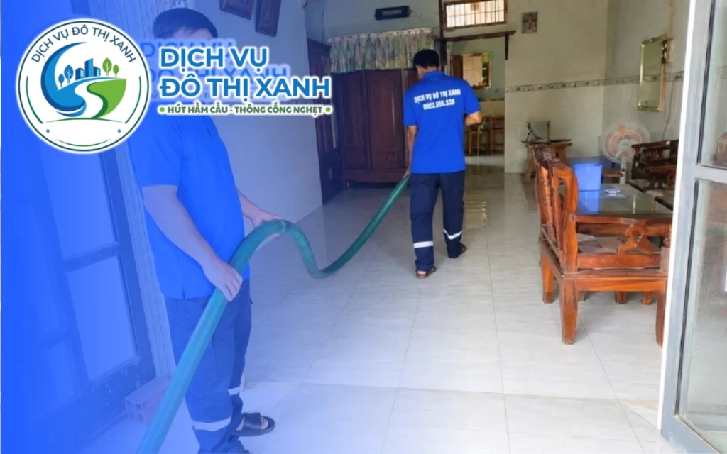 Hút hầm cầu Thuận An, Đô Thị Xanh nhận cả ca ngày và ca đêm