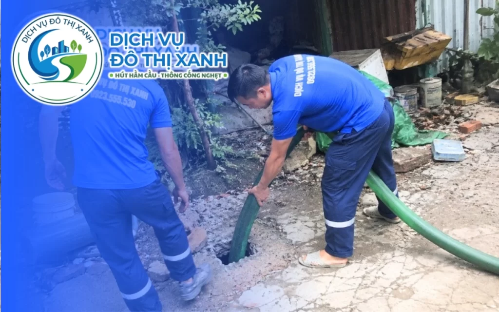Hút hầm cầu U Minh, Đô Thị Xanh phục vụ tận ấp sau 45 phút