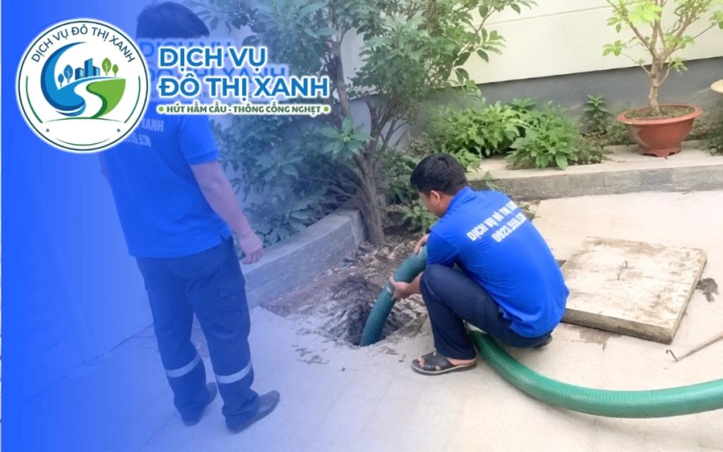Hút hầm cầu U Minh Thượng, Đô Thị Xanh phục vụ đủ 7 ngày trong tuần