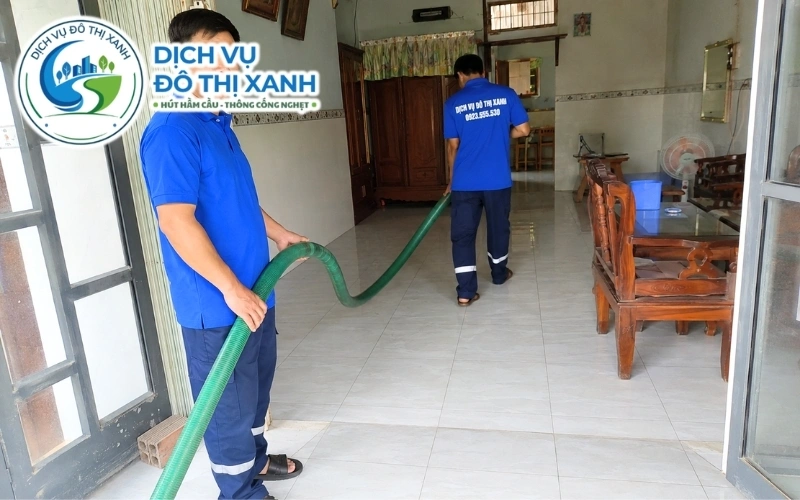 Xe bồn Đô Thị Xanh phục vụ hút hầm cầu tại U Minh Thượng và các khu vực lân cận