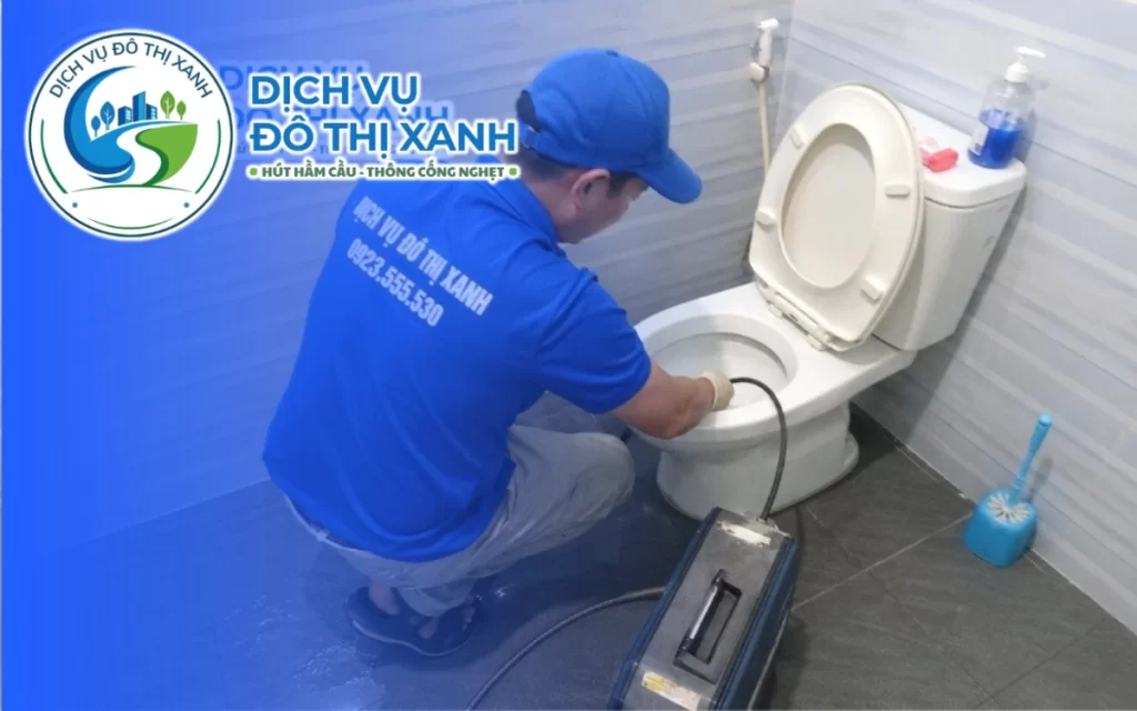 Thông bồn cầu Bàu Bàng, Đô Thị Xanh soi kiểm tra 3 nguyên nhân thường gây tắc
