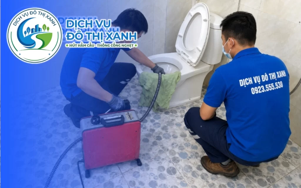 Thông bồn cầu Càng Long, Đô Thị Xanh có mặt sau 45 phút
