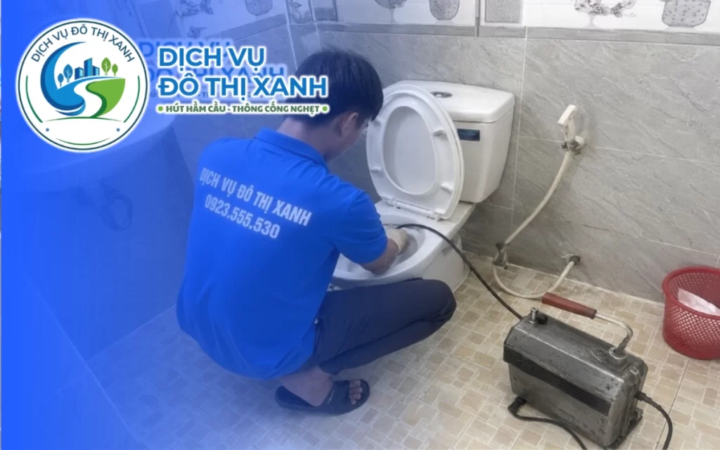 Thông bồn cầu Cầu Ngang, Đô Thị Xanh có mặt trong khoảng một giờ