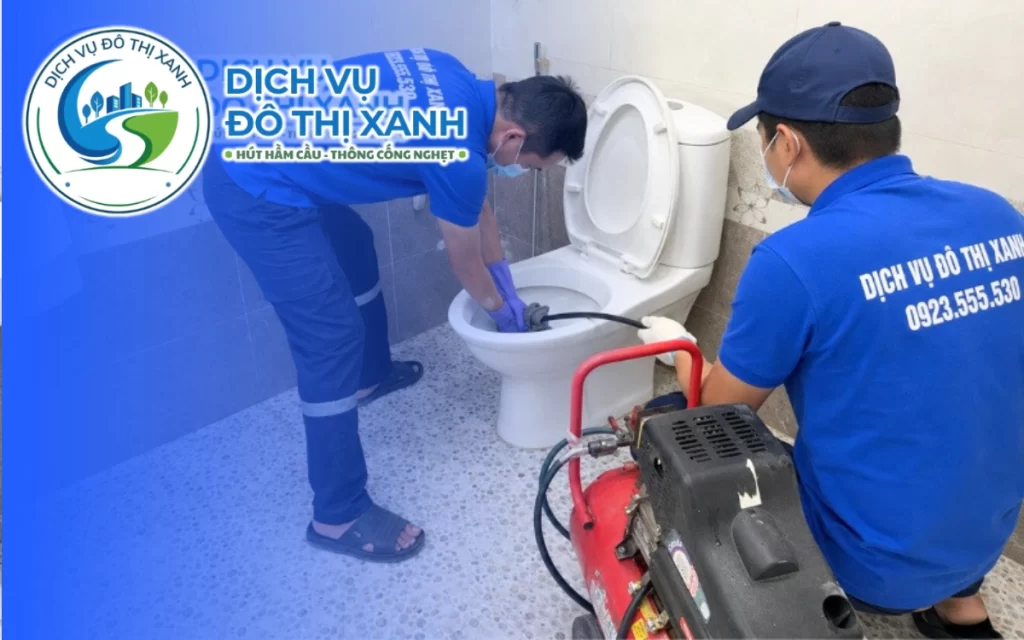 Thông bồn cầu Châu Thành A, Đô Thị Xanh xử lý dứt điểm trong một lần