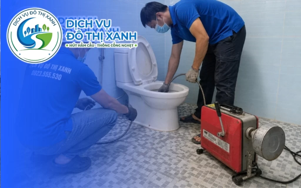 Thông bồn cầu Châu Thành khu trọ, Đô Thị Xanh xử lý trong khoảng một giờ