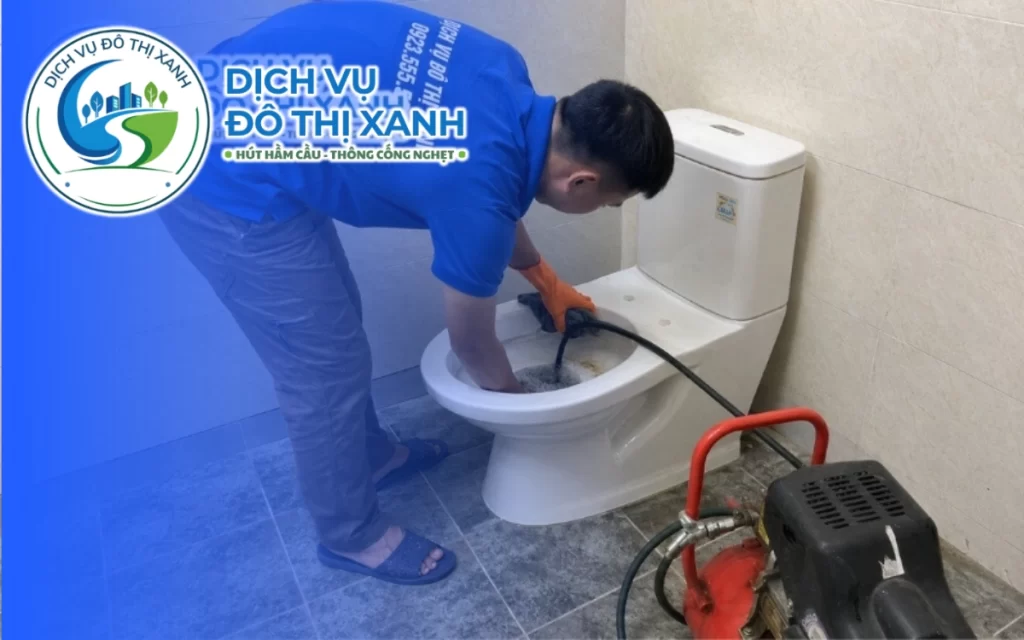 Thông bồn cầu Dĩ An, Đô Thị Xanh có thợ túc trực đủ 3 ca phục vụ