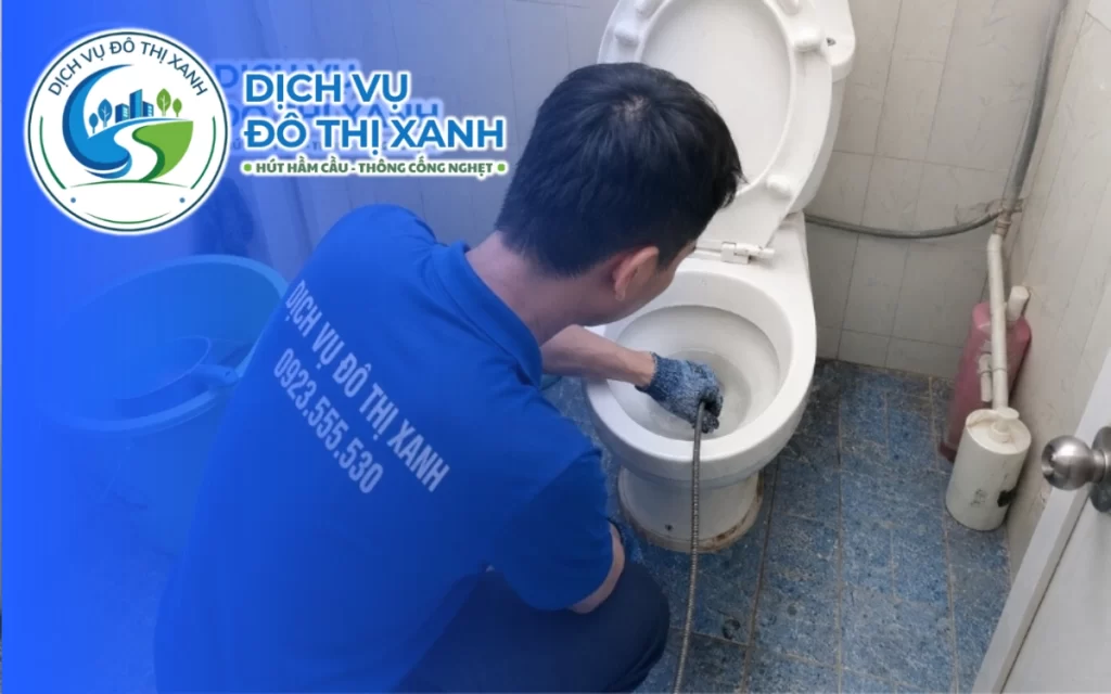 Thông bồn cầu Gò Công, Đô Thị Xanh xử lý kẹt và hạn chế đục phá