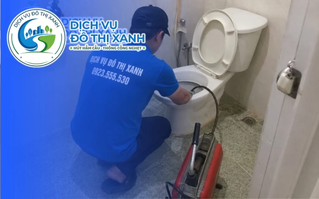 Thông bồn cầu Gò Công Đông, Đô Thị Xanh xử lý cặn bám lâu năm trong đường ống