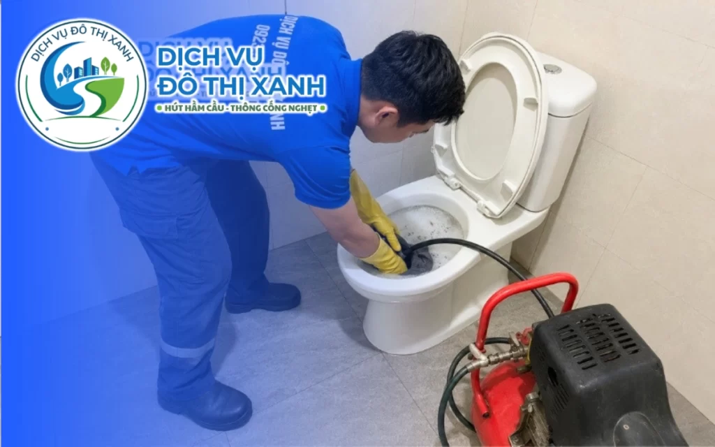 Thông bồn cầu Gò Dầu, Đô Thị Xanh xử lý tắc nghẽn trong khoảng một giờ