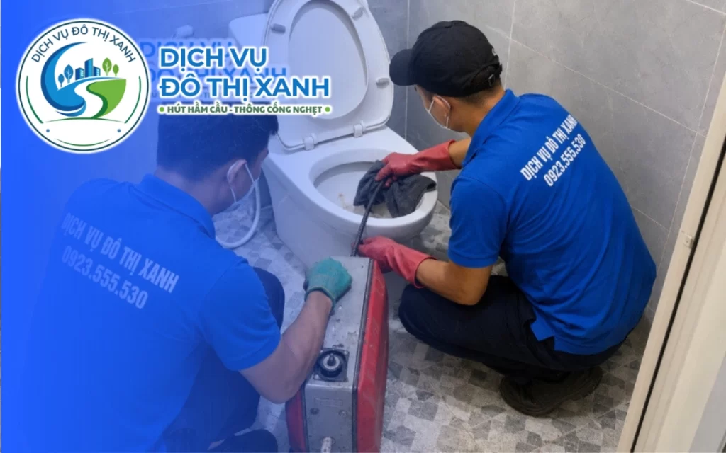 Thông bồn cầu Gò Vấp, Đô Thị Xanh nhận xử lý cả tuần 24/7