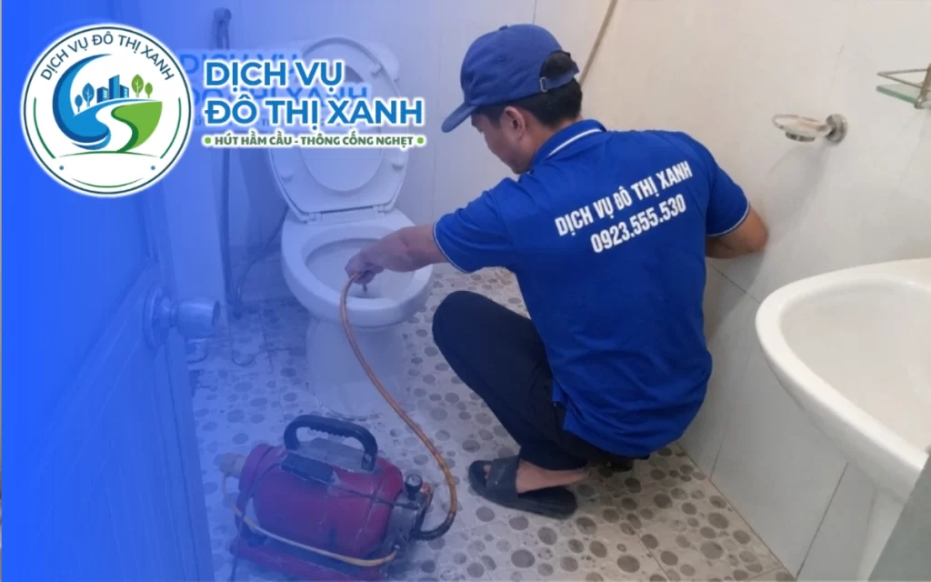 Thông bồn cầu Hồng Ngự, Đô Thị Xanh phục vụ 24/7 mùa nước nổi