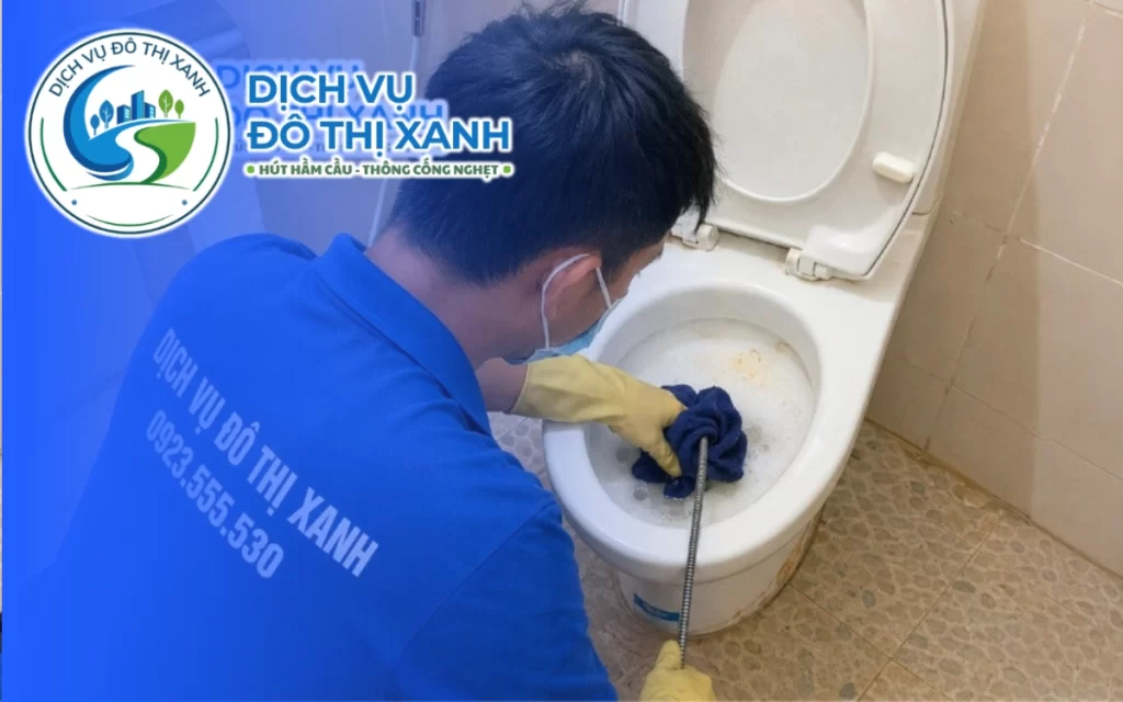 Thông bồn cầu Châu Thành Đồng Tháp, Đô Thị Xanh báo giá rõ ràng trước khi thi công