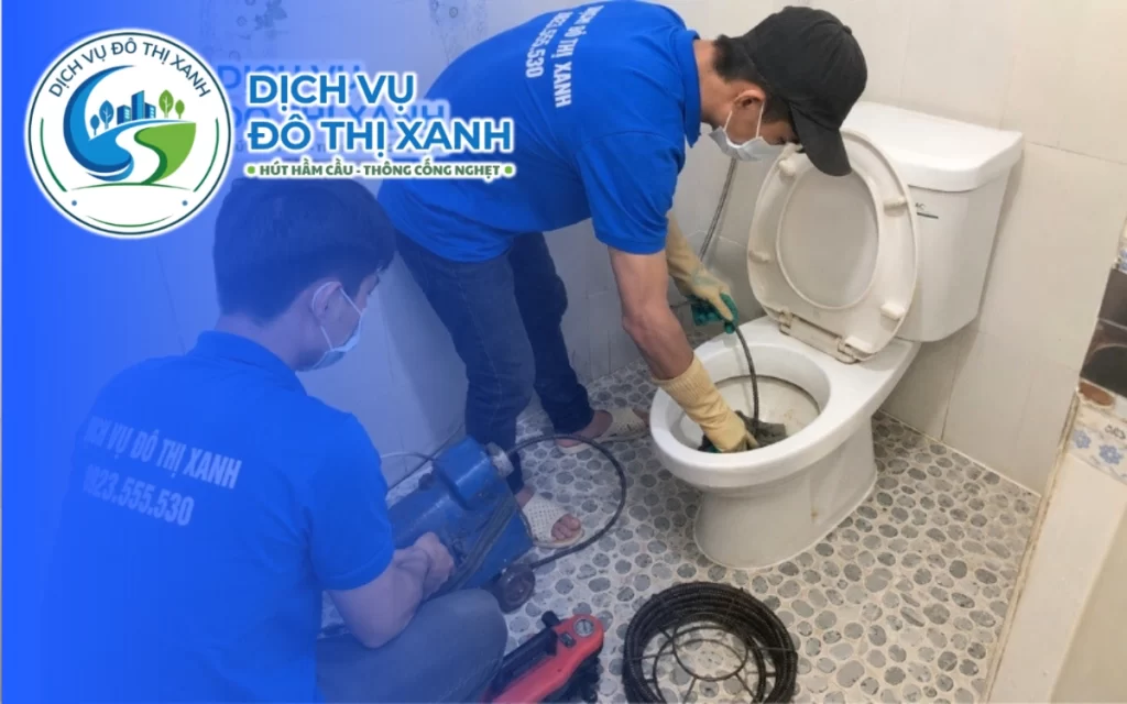 Thông bồn cầu Long Phú, Đô Thị Xanh hướng dẫn cách xả kép đúng cách 24/7