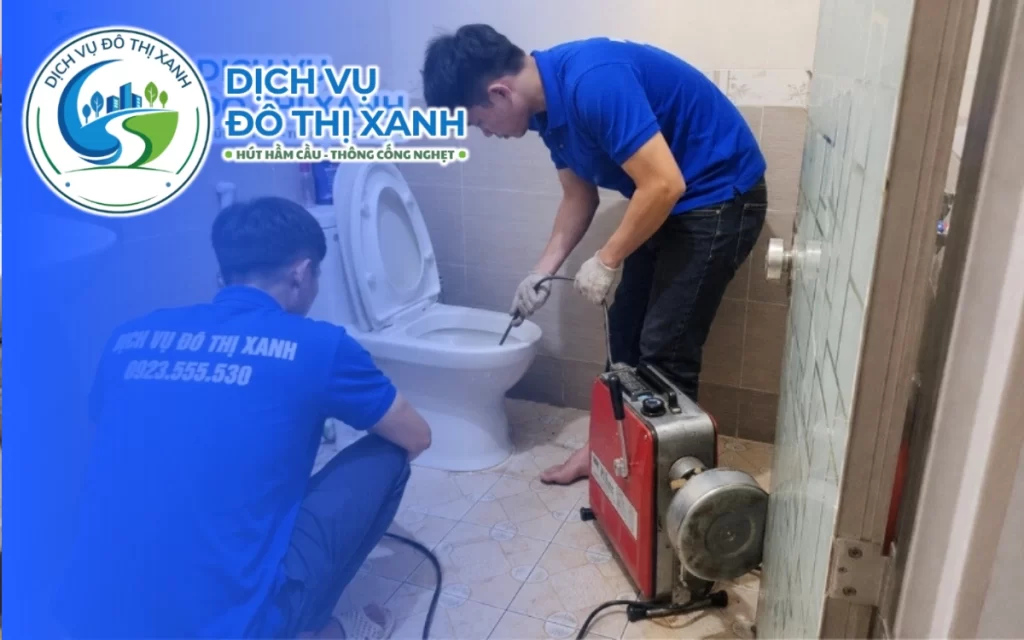 Thông bồn cầu Phụng Hiệp, Đô Thị Xanh chẩn đoán đúng nguyên nhân tắc nghẽn