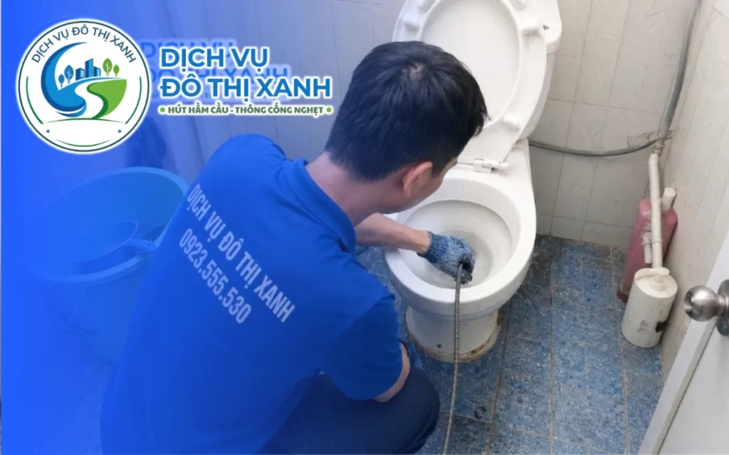 Thông bồn cầu Quận 4, tới nhanh vì nhà chờ không nổi 3 Thông bồn cầu Quận 4, Đô Thị Xanh giữ đúng mức giá đã báo và nhận ca 24/7