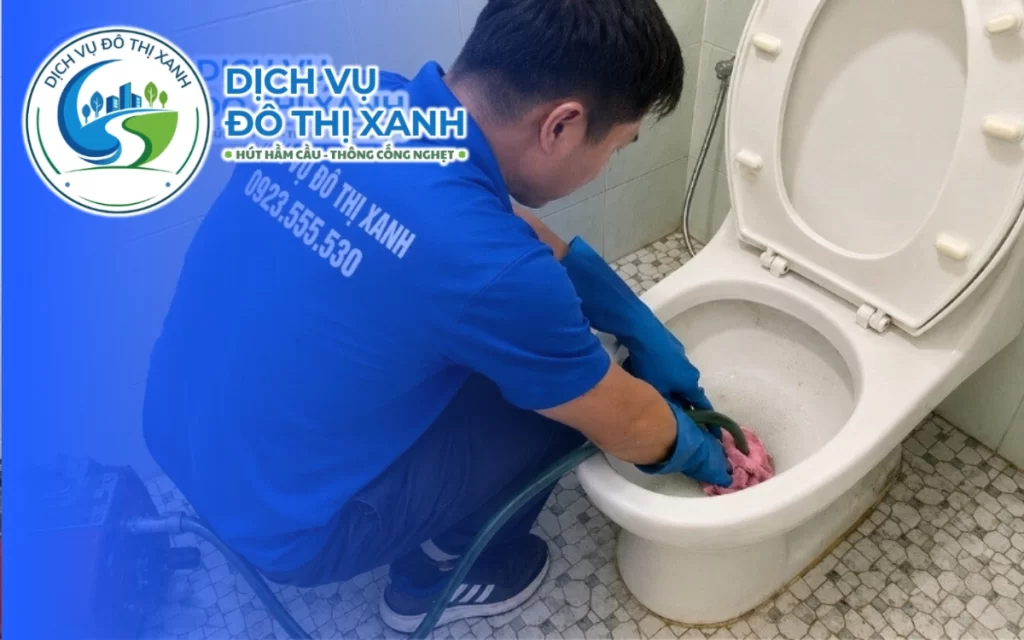 Thông bồn cầu Quận 6, dụng cụ gọn vào tận sạp chợ 1 Thông bồn cầu Quận 6, Đô Thị Xanh báo thời gian dự kiến và phục vụ 24/7