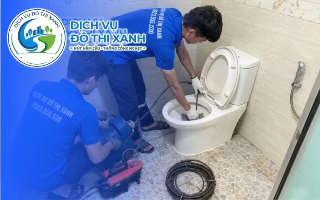 Thông bồn cầu Quận 8, Đô Thị Xanh có thợ tới tận nơi và phục vụ 24/7