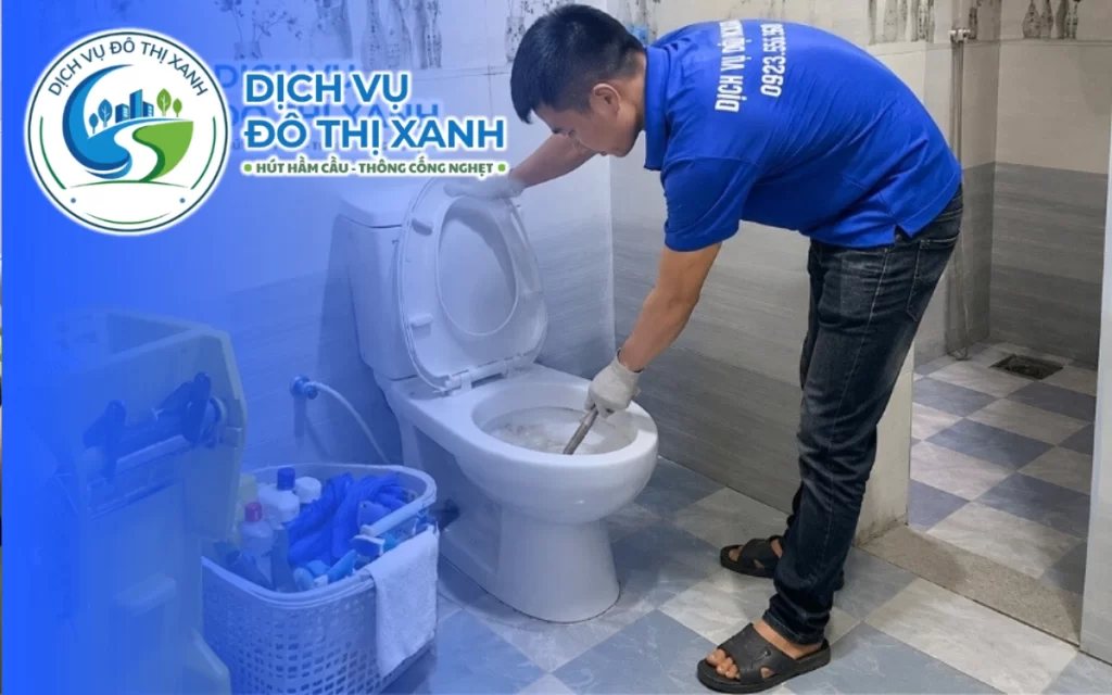Thông bồn cầu Tân An, Đô Thị Xanh lấy dị vật 24/7, hạn chế tháo vỡ bồn cầu