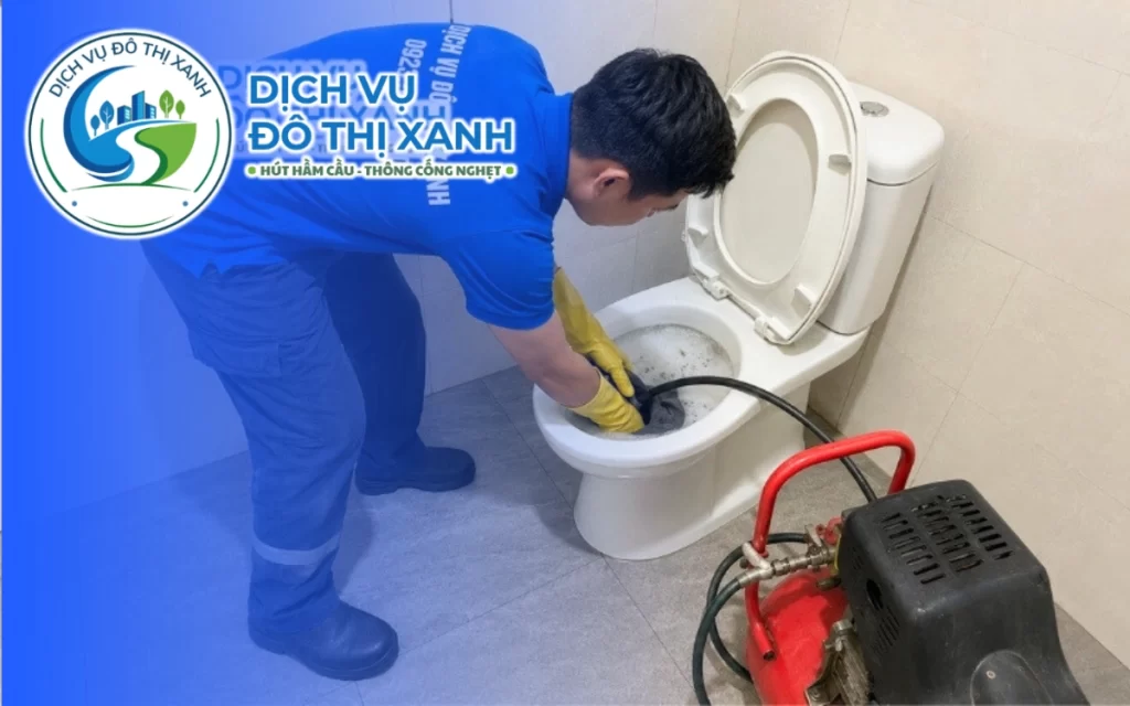 Thông bồn cầu Thạnh Trị, Đô Thị Xanh kiểm tra và báo đúng hạng mục cần xử lý 24/7