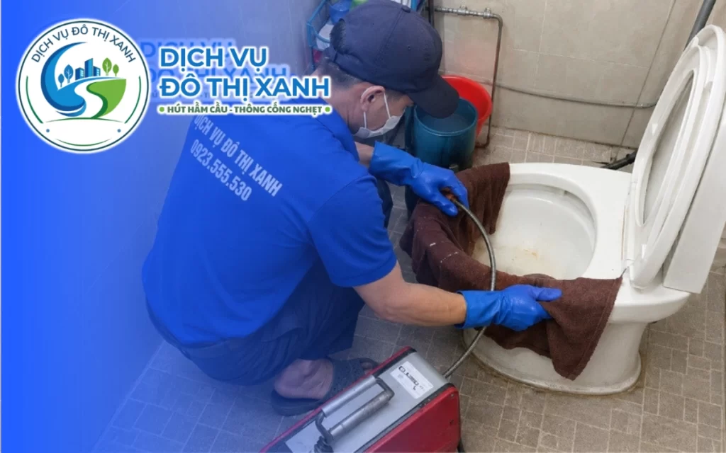 Thông bồn cầu Trà Ôn, Đô Thị Xanh xử lý tắc nghẽn trong một buổi