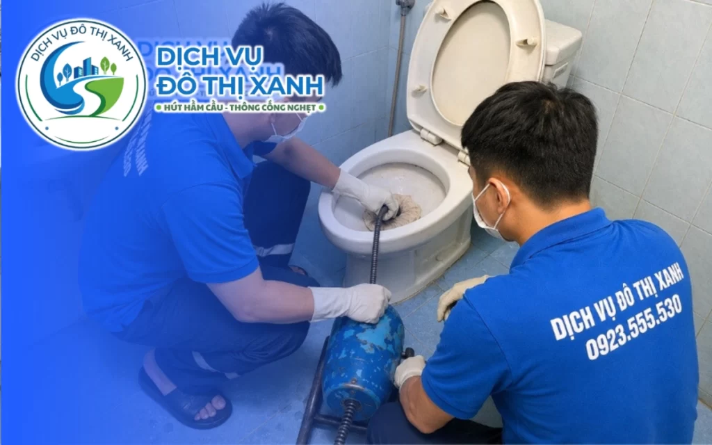 Thông bồn cầu Trảng Bàng, Đô Thị Xanh có máy túc trực phục vụ 24/7