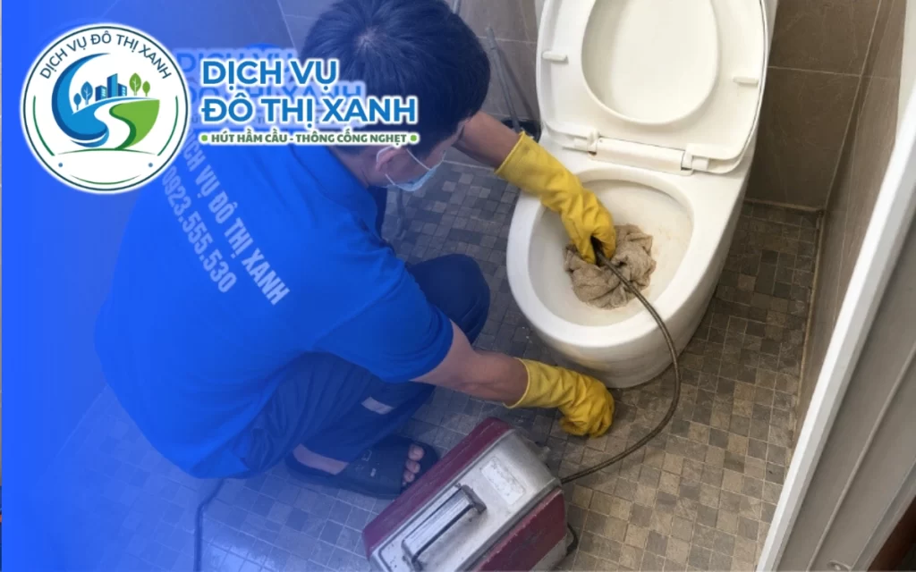 Thông bồn cầu U Minh, Đô Thị Xanh phục vụ tận ấp sau 45 phút