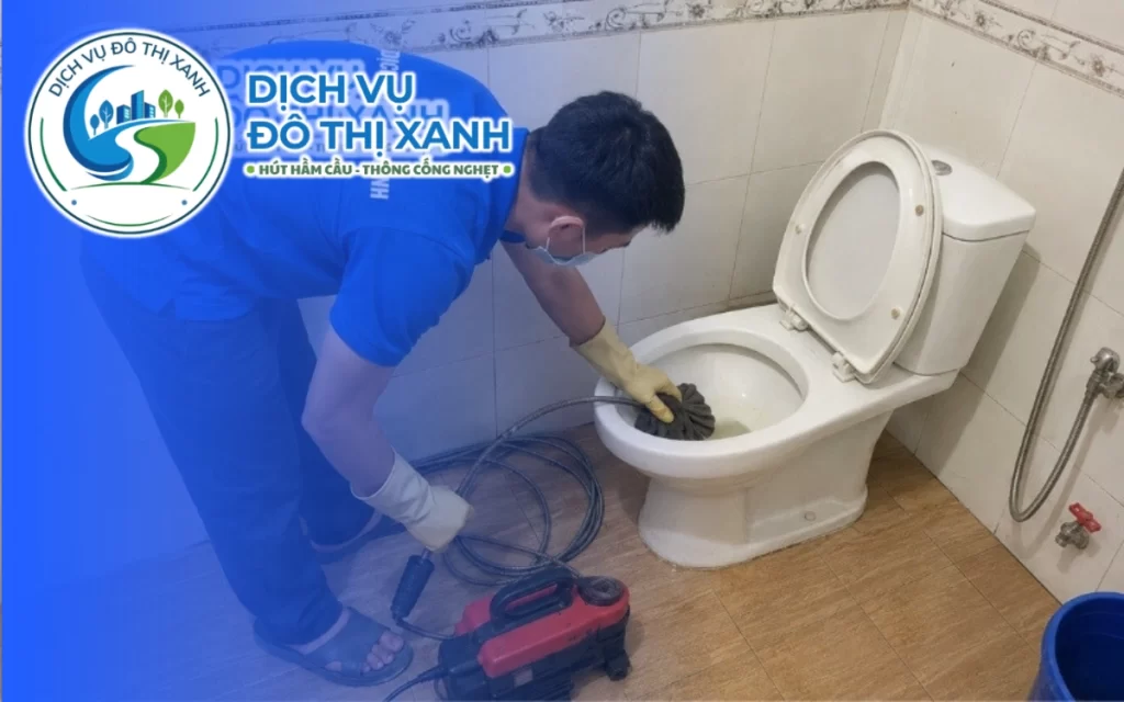 Thông bồn cầu Vĩnh Châu, Đô Thị Xanh xử lý tình trạng xả nước yếu 24/7