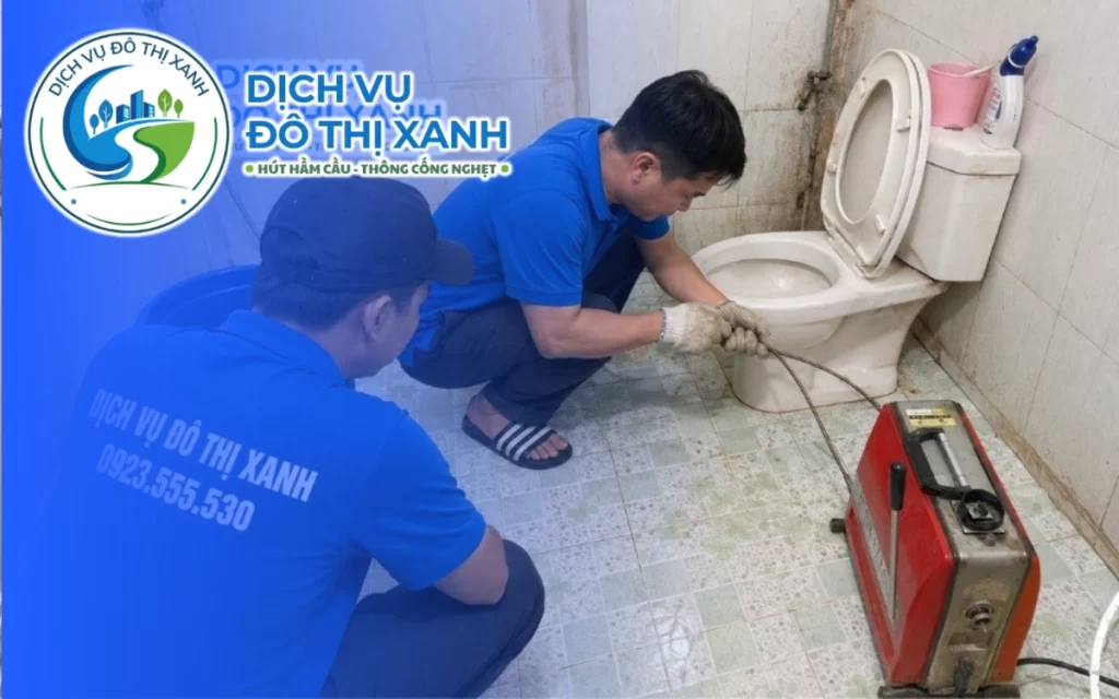 Thông bồn cầu Vũng Liêm, Đô Thị Xanh xử lý tắc nghẽn dứt điểm trong một lần