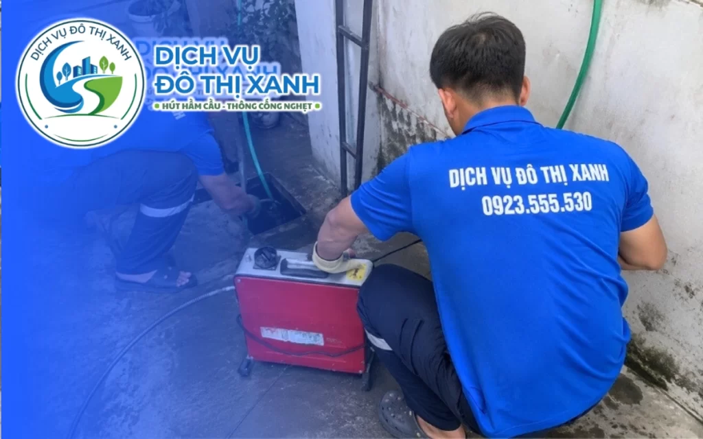 Thông cống nghẹt Cao Lãnh, Đô Thị Xanh dò đúng điểm tắc trước khi xử lý