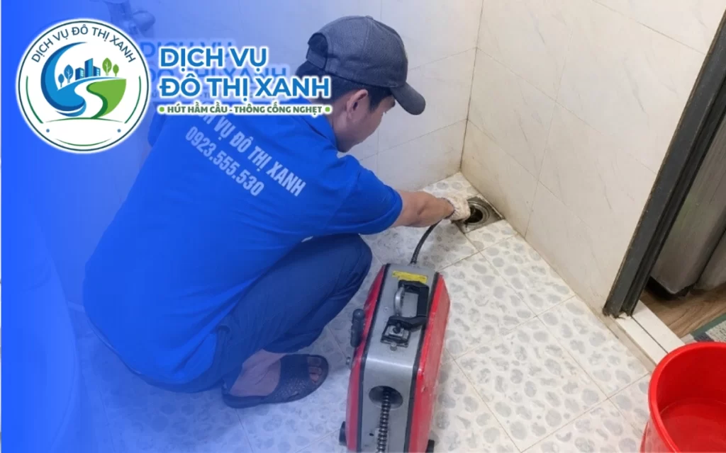 Thông cống nghẹt Gò Vấp, thợ Đô Thị Xanh có thể tới từ 25 phút