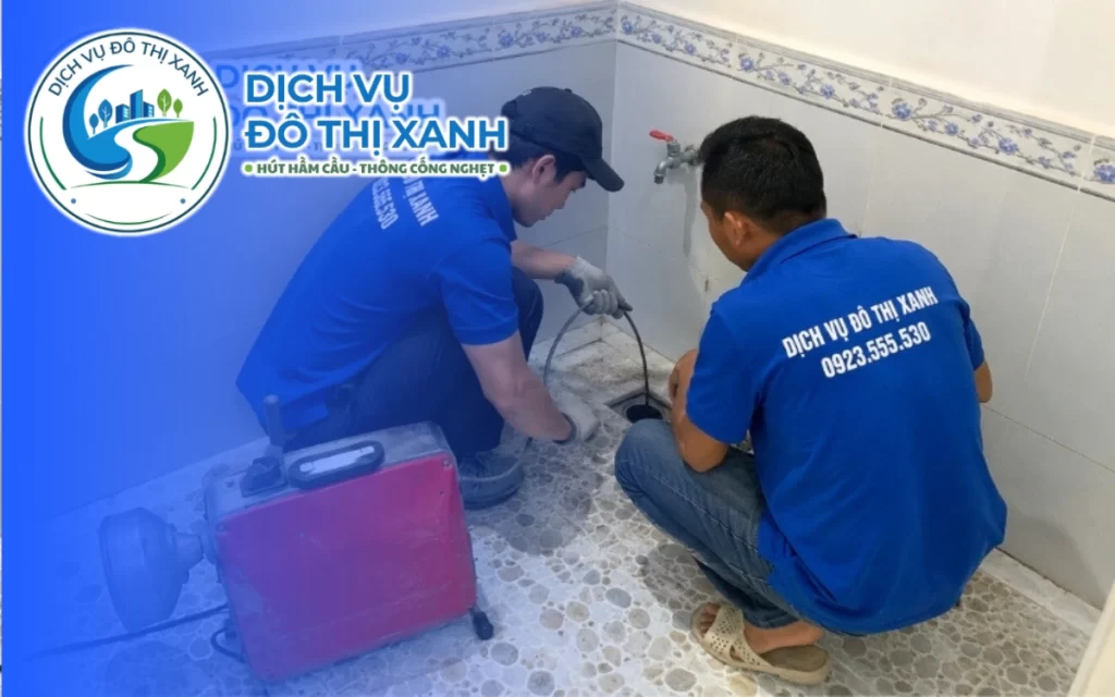 Thông cống nghẹt Mang Thít, Đô Thị Xanh xử lý cặn sét trong đường ống