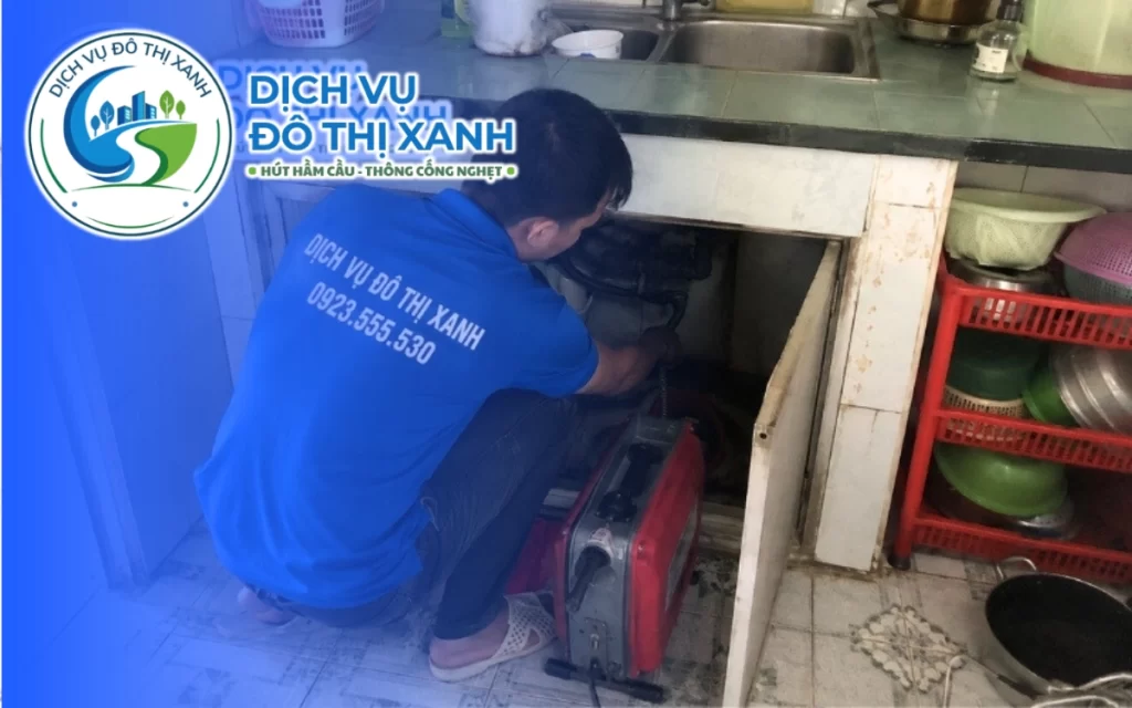 Thông cống nghẹt Mỹ Tú, Đô Thị Xanh soi đường ống và hạn chế đục phá 24/7