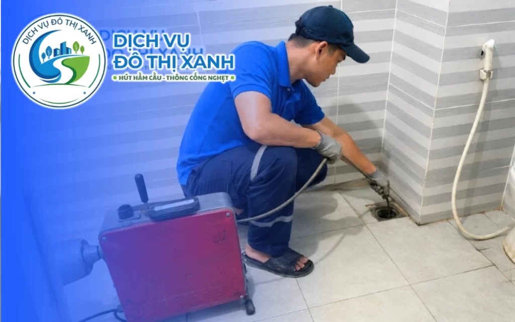 Thông cống nghẹt Năm Căn, Đô Thị Xanh có mặt tại khu vực bến chợ sau 45 phút