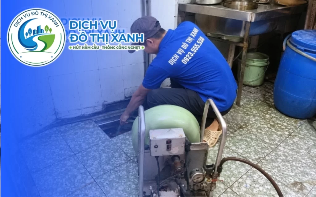 Thông cống nghẹt Ngọc Hiển, Đô Thị Xanh phục vụ tuyến 24/7